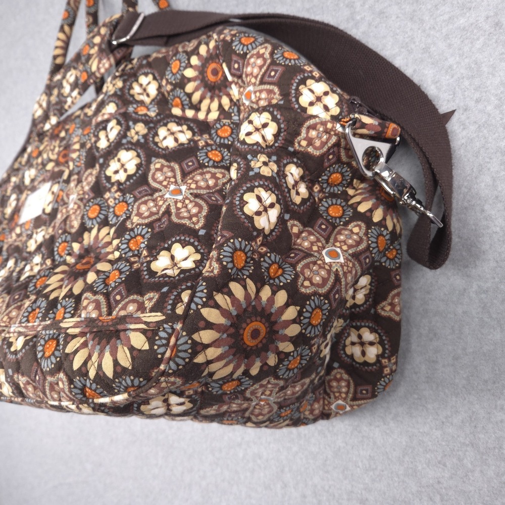 Vera Bradley Canyon Quilted Boho Brown Weekender Traveler Overnight Bag Tote - Picture 5 of 16